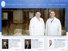 Tablet Screenshot of columbussurgicalassociates.com
